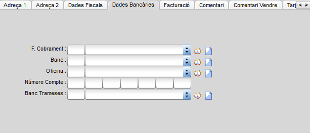 Tab dades bancaries